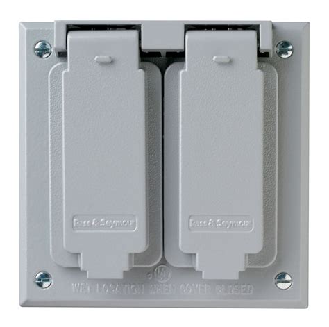 2 gang electrical box cover for 1 gang switch|weatherproof 2 gang outlet cover.